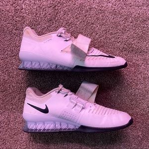 Nike Romaleos 3 White Black, Various Size 10.5 Weightlifting Shoes, 852933-100